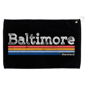 Retro Baltimore Maryland Grommeted Golf Towel