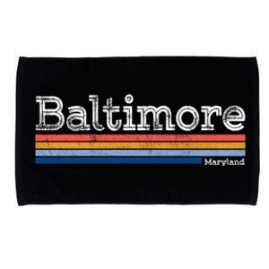 Retro Baltimore Maryland Microfiber Hand Towel