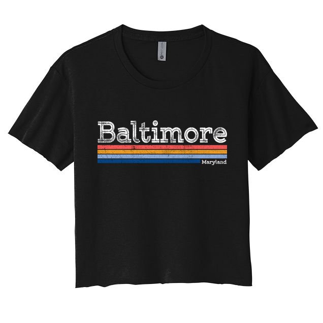 Retro Baltimore Maryland Crop Top