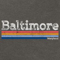 Retro Baltimore Maryland Cotton Canvas Backpack