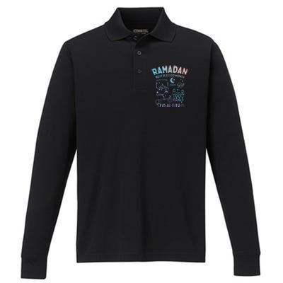 Ramadan Blessed Month Muslim Islamic Eid Al Fitr Gift Performance Long Sleeve Polo