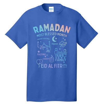 Ramadan Blessed Month Muslim Islamic Eid Al Fitr Gift Tall T-Shirt