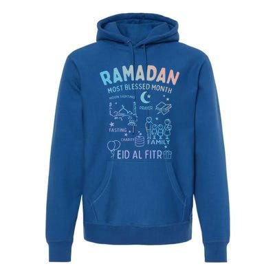 Ramadan Blessed Month Muslim Islamic Eid Al Fitr Gift Premium Hoodie