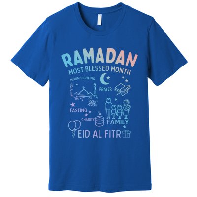 Ramadan Blessed Month Muslim Islamic Eid Al Fitr Gift Premium T-Shirt