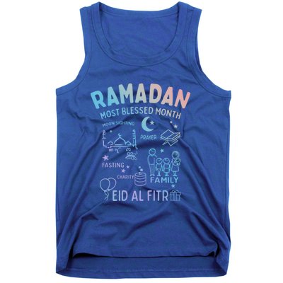 Ramadan Blessed Month Muslim Islamic Eid Al Fitr Gift Tank Top