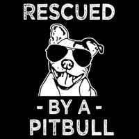 Rescued by my Pitbull Dog funny saying Impact Tech Backpack