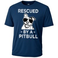Rescued by my Pitbull Dog funny saying Cooling Performance Crew T-Shirt