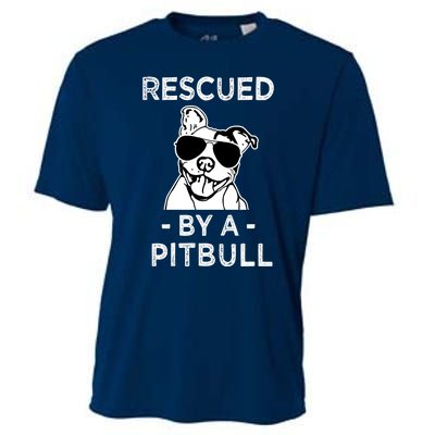 Rescued by my Pitbull Dog funny saying Cooling Performance Crew T-Shirt