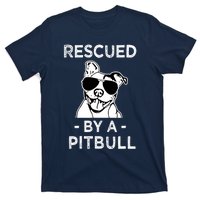 Rescued by my Pitbull Dog funny saying T-Shirt