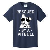 Rescued by my Pitbull Dog funny saying Kids T-Shirt