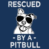 Rescued by my Pitbull Dog funny saying Kids T-Shirt
