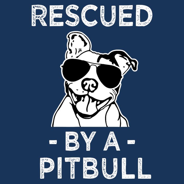 Rescued by my Pitbull Dog funny saying Kids T-Shirt