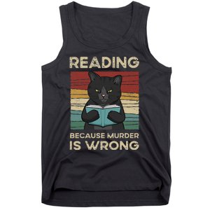 Reading Because Murder Is Wrong Tank Top