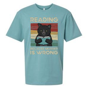 Reading Because Murder Is Wrong Sueded Cloud Jersey T-Shirt