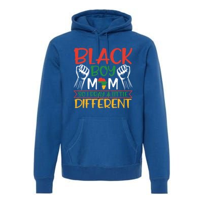 Religious Black Mom So I Pray A Little Different Gift Premium Hoodie