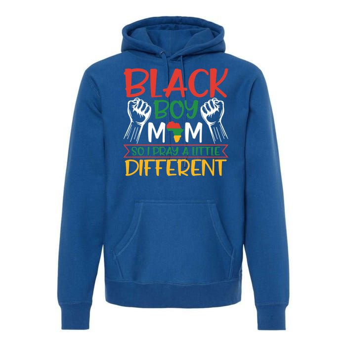 Religious Black Mom So I Pray A Little Different Gift Premium Hoodie