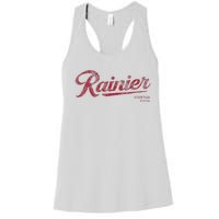 Rainier Beer Mountain Fresh Logo Authentic Vintage Look Women's Racerback Tank