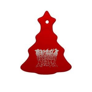 Ruska Beats Metal Premium Ceramic Tree Ornament