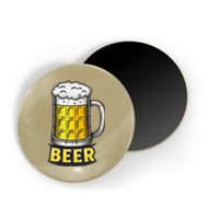 Retro Beer Mug With Foam Print Magnet