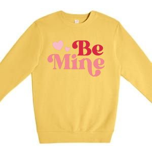 Romantic Be Mine Love Heart Premium Crewneck Sweatshirt