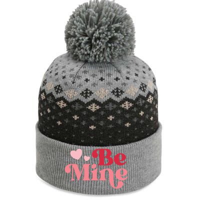 Romantic Be Mine Love Heart The Baniff Cuffed Pom Beanie