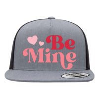 Romantic Be Mine Love Heart Flat Bill Trucker Hat