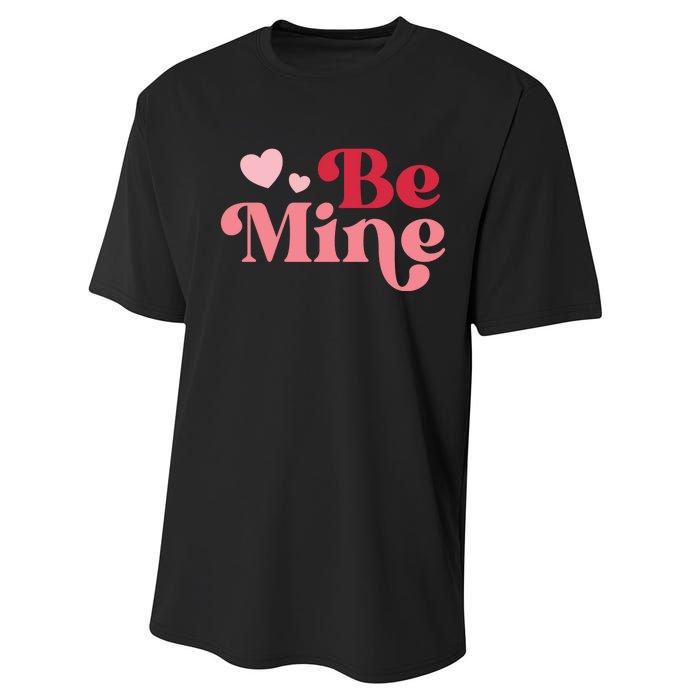 Romantic Be Mine Love Heart Performance Sprint T-Shirt