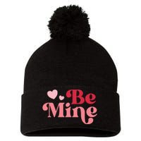 Romantic Be Mine Love Heart Pom Pom 12in Knit Beanie