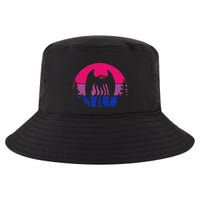 Retro Bi Mothman Bisexual Pride Point Pleasant Cryptid Cool Comfort Performance Bucket Hat