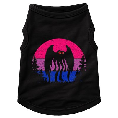 Retro Bi Mothman Bisexual Pride Point Pleasant Cryptid Doggie Tank