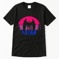 Retro Bi Mothman Bisexual Pride Point Pleasant Cryptid Tall T-Shirt