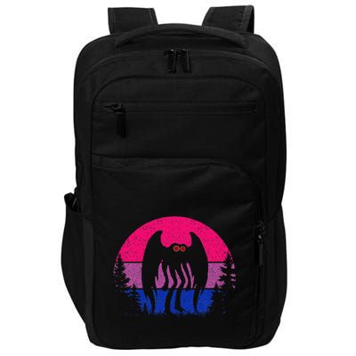 Retro Bi Mothman Bisexual Pride Point Pleasant Cryptid Impact Tech Backpack