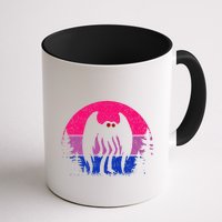Retro Bi Mothman Bisexual Pride Point Pleasant Cryptid Mug