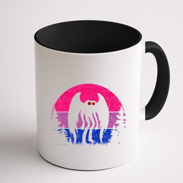 Retro Bi Mothman Bisexual Pride Point Pleasant Cryptid Mug