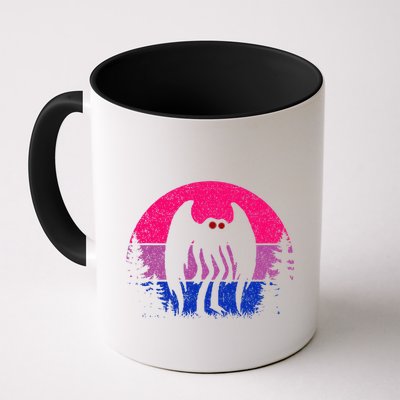 Retro Bi Mothman Bisexual Pride Point Pleasant Cryptid Mug