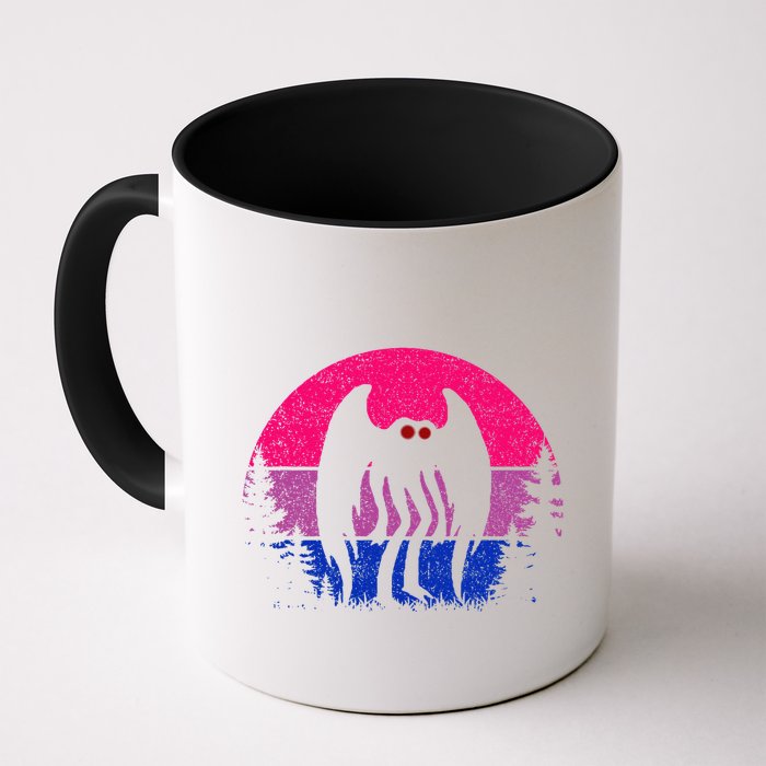 Retro Bi Mothman Bisexual Pride Point Pleasant Cryptid Mug
