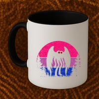 Retro Bi Mothman Bisexual Pride Point Pleasant Cryptid Mug