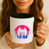 Retro Bi Mothman Bisexual Pride Point Pleasant Cryptid Mug