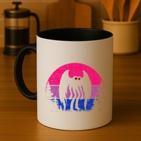 Retro Bi Mothman Bisexual Pride Point Pleasant Cryptid Mug