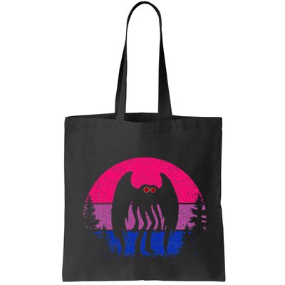 Retro Bi Mothman Bisexual Pride Point Pleasant Cryptid Bag