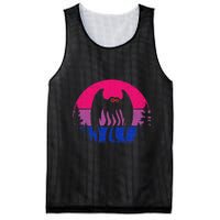 Retro Bi Mothman Bisexual Pride Point Pleasant Cryptid Mesh Reversible Basketball Jersey Tank