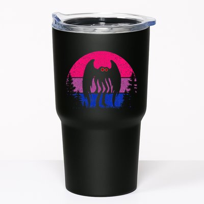 Retro Bi Mothman Bisexual Pride Point Pleasant Cryptid Tumbler