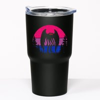 Retro Bi Mothman Bisexual Pride Point Pleasant Cryptid Tumbler