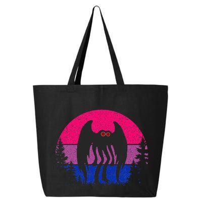 Retro Bi Mothman Bisexual Pride Point Pleasant Cryptid 25L Jumbo Tote