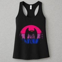 Retro Bi Mothman Bisexual Pride Point Pleasant Cryptid Womens Tank Top
