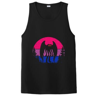 Retro Bi Mothman Bisexual Pride Point Pleasant Cryptid PosiCharge Competitor Tank
