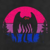 Retro Bi Mothman Bisexual Pride Point Pleasant Cryptid Trucker Hat