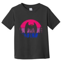 Retro Bi Mothman Bisexual Pride Point Pleasant Cryptid Toddler T-Shirt