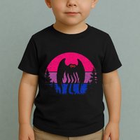 Retro Bi Mothman Bisexual Pride Point Pleasant Cryptid Toddler T-Shirt