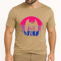 Retro Bi Mothman Bisexual Pride Point Pleasant Cryptid Performance Shirt